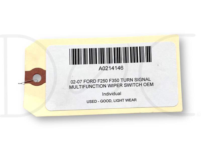 02-07 Ford F250 F350 Turn Signal Multifunction Wiper Switch