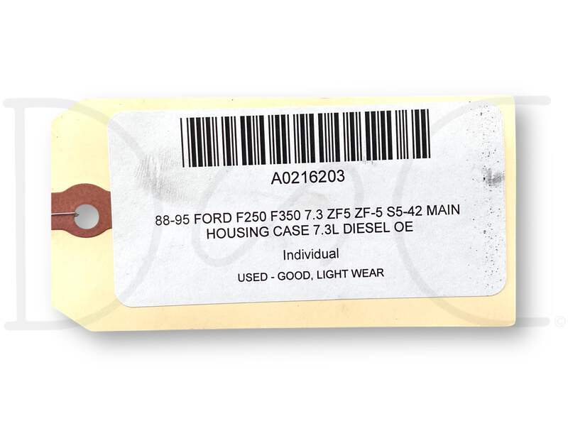 88-95 Ford F250 F350 7.3 ZF5 ZF-5 S5-42 Main Housing Case 7.3L
