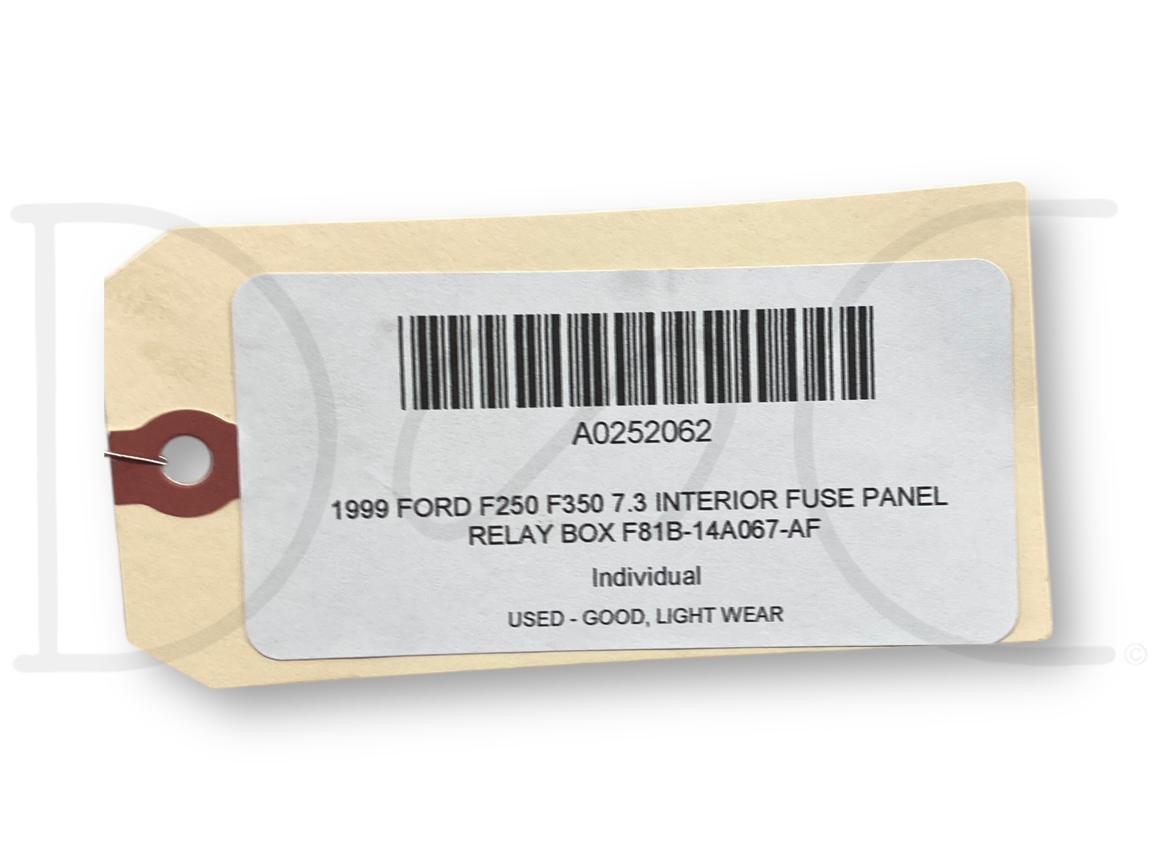 REMAN 1999 Ford F250 F350 Super Duty Diesel Fuse Box Relay Panel – F81B-14A067-AE