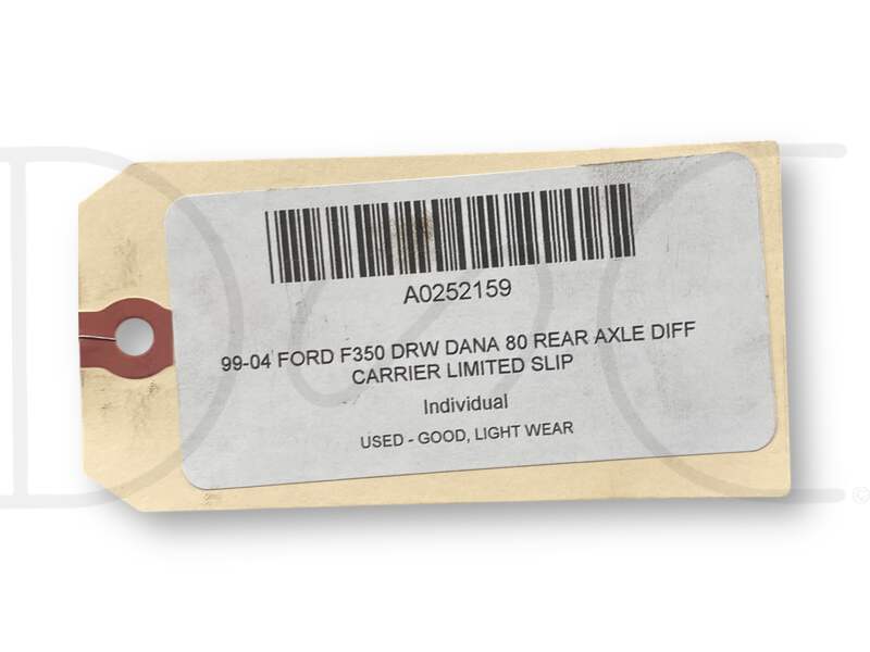 99-04 Ford F350 DRW DANA 80 Rear Axle Diff Carrier Limited Slip | eBay