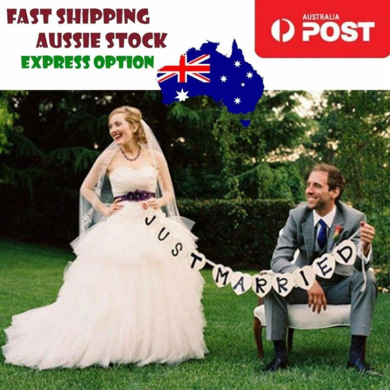 Wedding Decoration 2m Just Married Wedding Card Banner Party
