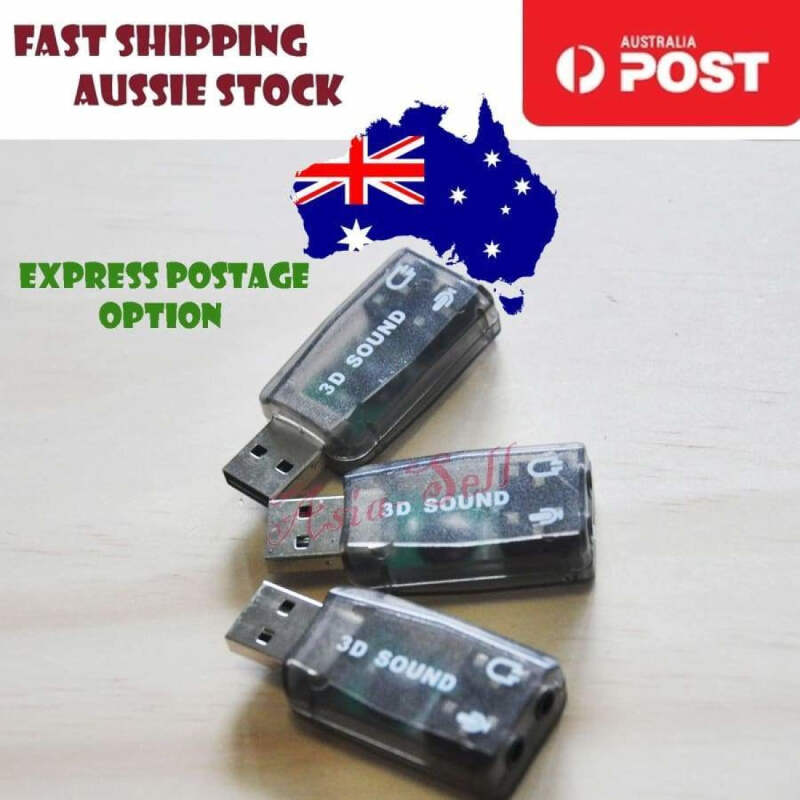 Adaptador De Audio 1 Un 3d Tarjeta De Sonido 5 1 Usb 3 5mm Conector Para Auriculares Microfono Estereo Ebay