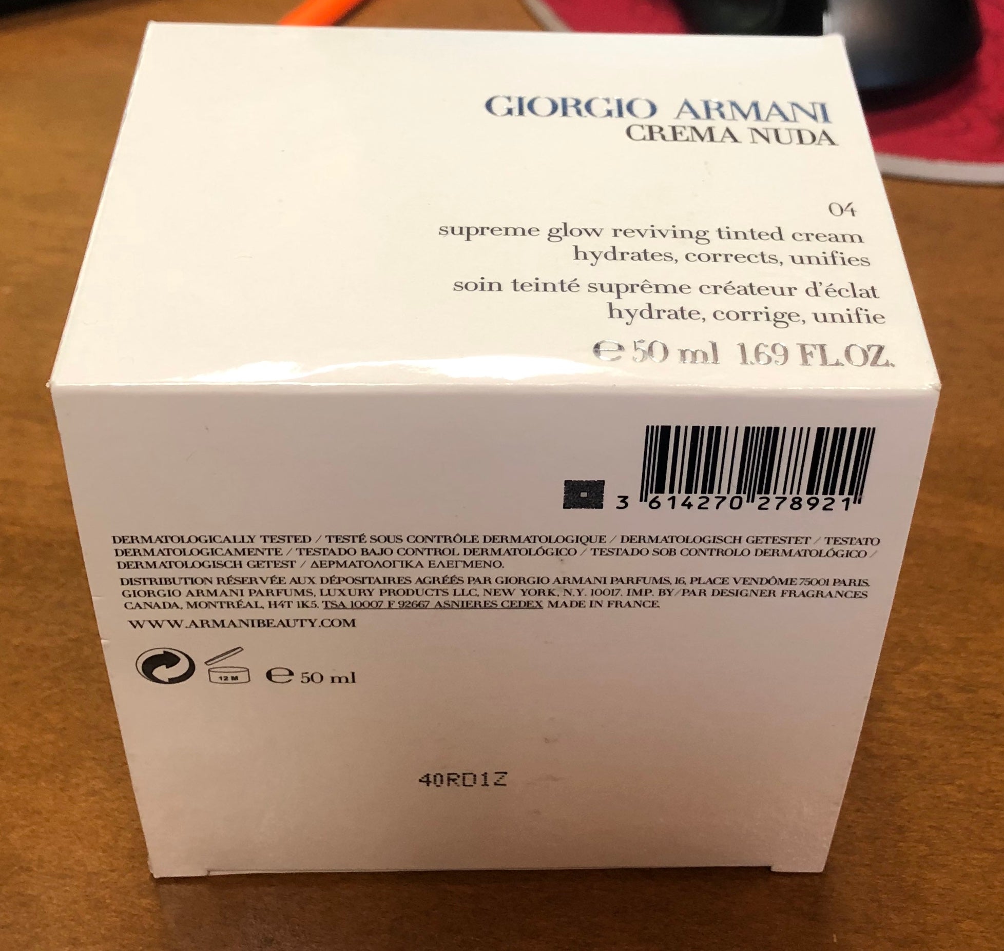 giorgio armani crema nuda tinted cream