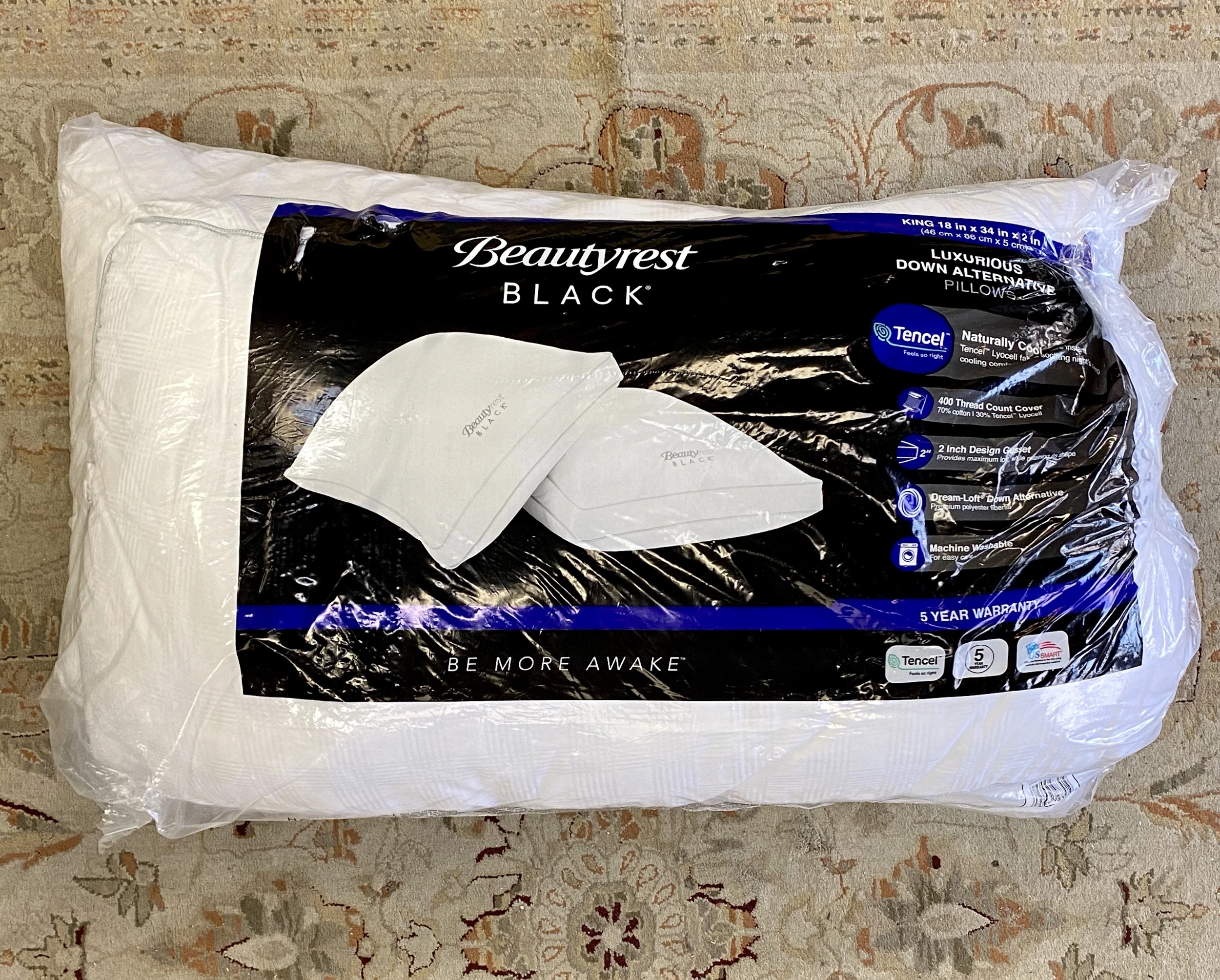 beautyrest black pillow