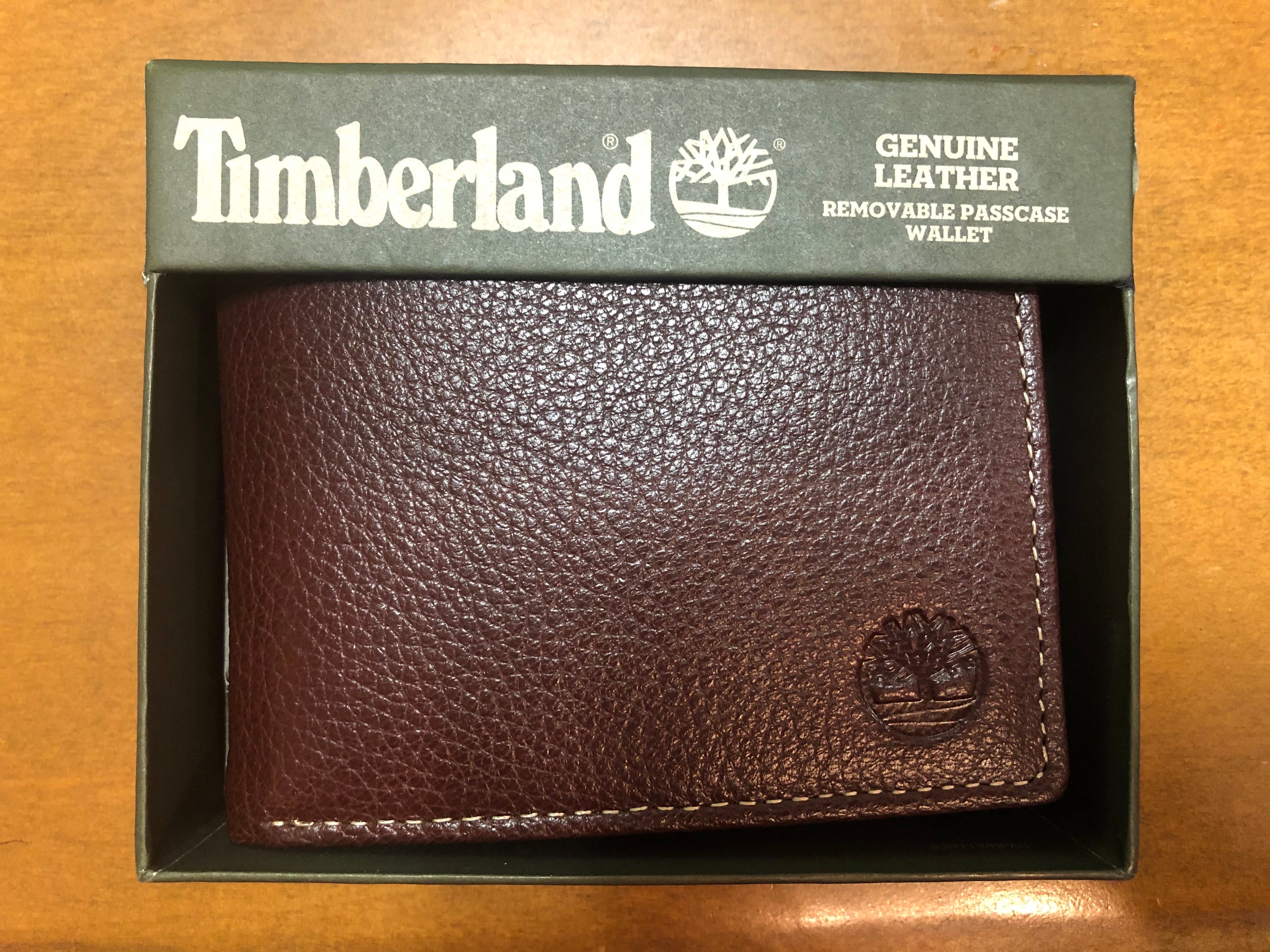 timberland pebble leather men's wallet