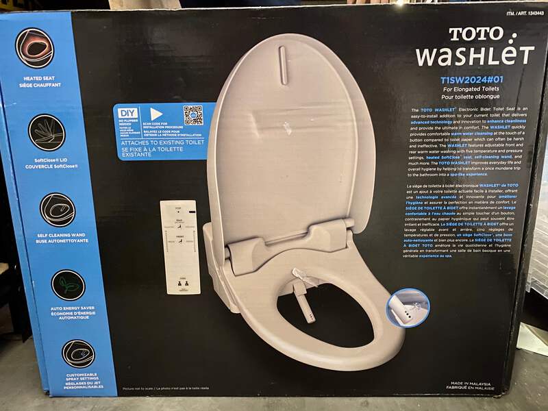 New Toto Washlet Bidet A200 Elongated Toilet Seat W Remote Ebay