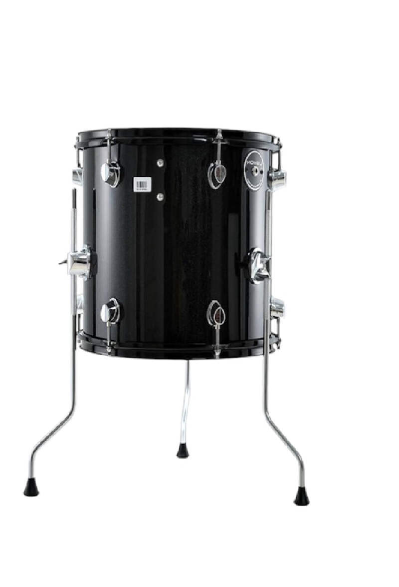 トム　No1 Lemon 12” x 12” BLACK SPARKLE Mesh Floor Tom for Roland
