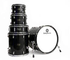 Dolby E Drum Black Sparkle Shell Pack Kick Snare Tom for Roland