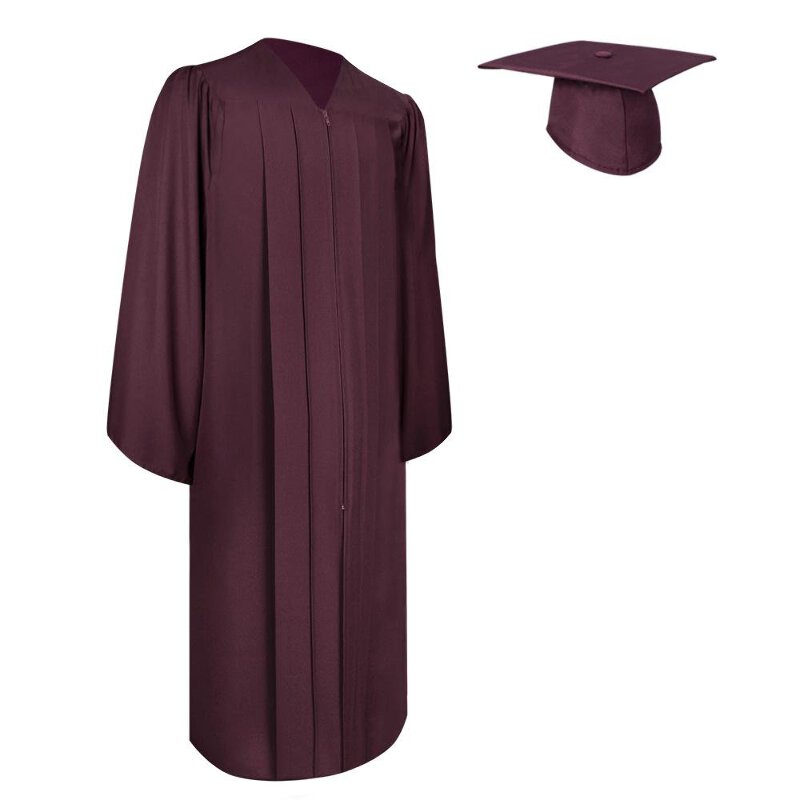 Endea Graduation Matte Maroon Gown & Cap for High School & College Unisex |  eBay
