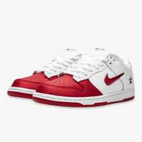希少コラボ♪【Supreme × Nike】SB Dunk Low Jewel Swoosh Red Nike dunk sb supreme jewel swoosh red | Kixify Marketplace