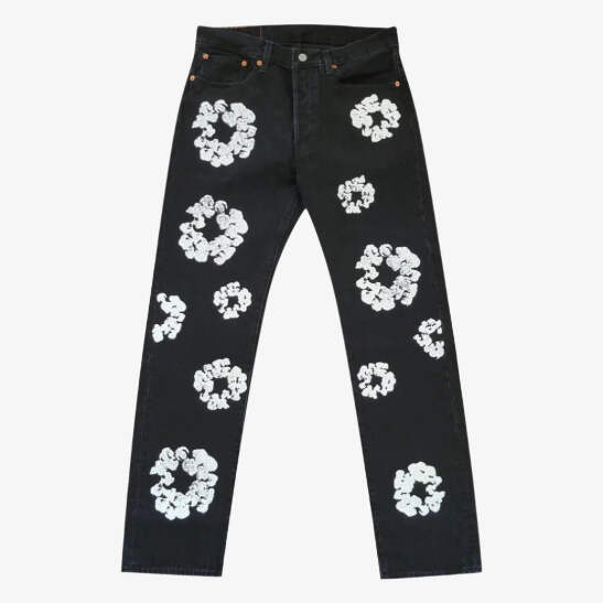 Denim Tears x Levi's 501 Jeans 'The Cotton Wreath' Black