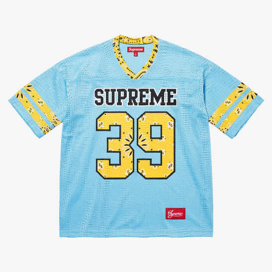 シャツ Supreme Bandana Football Jersey Supreme 'Bandana' Football Jersey Blue (SS25) | eBay