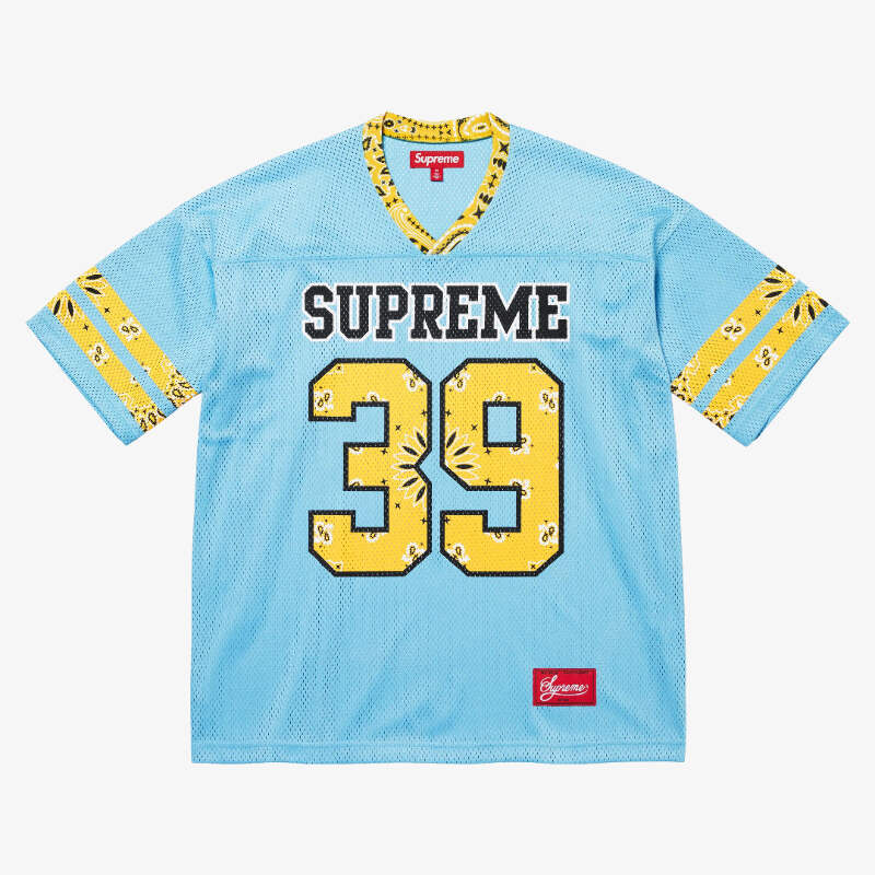Supreme 'Bandana' Football Jersey Blue (SS25) | eBay