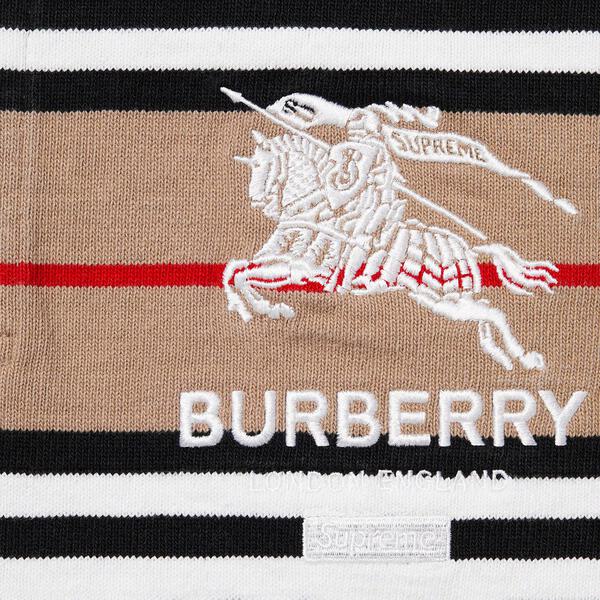 Supreme x Burberry Rugby Beige (SS22) Polo Long Sleeve Shirt