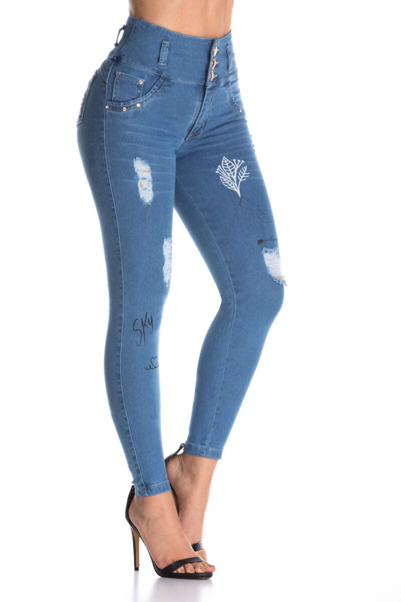 Kiwi Jeans Pantalones Colombianos Cintura Alta Levantacola 1510 Ebay