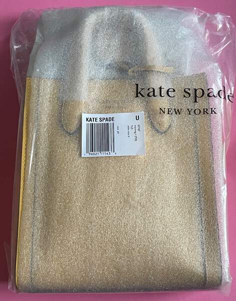 Kate Spade Mini Manhattan Tote Yellow Leather Crossbody