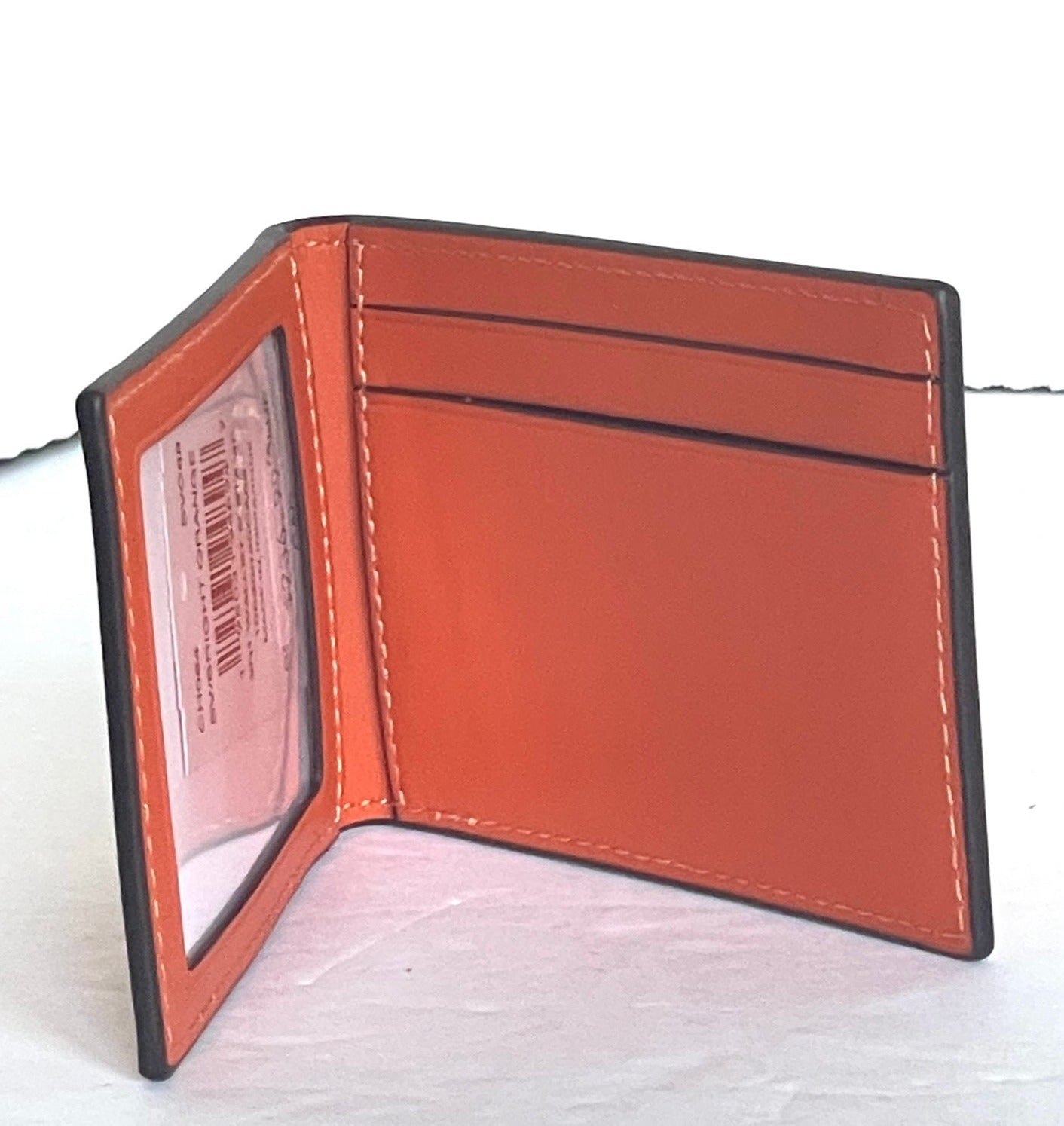 こん　⭐︎ Coach 3 In 1 Wallet Mens Leather Vintage Logo Stamp Bright