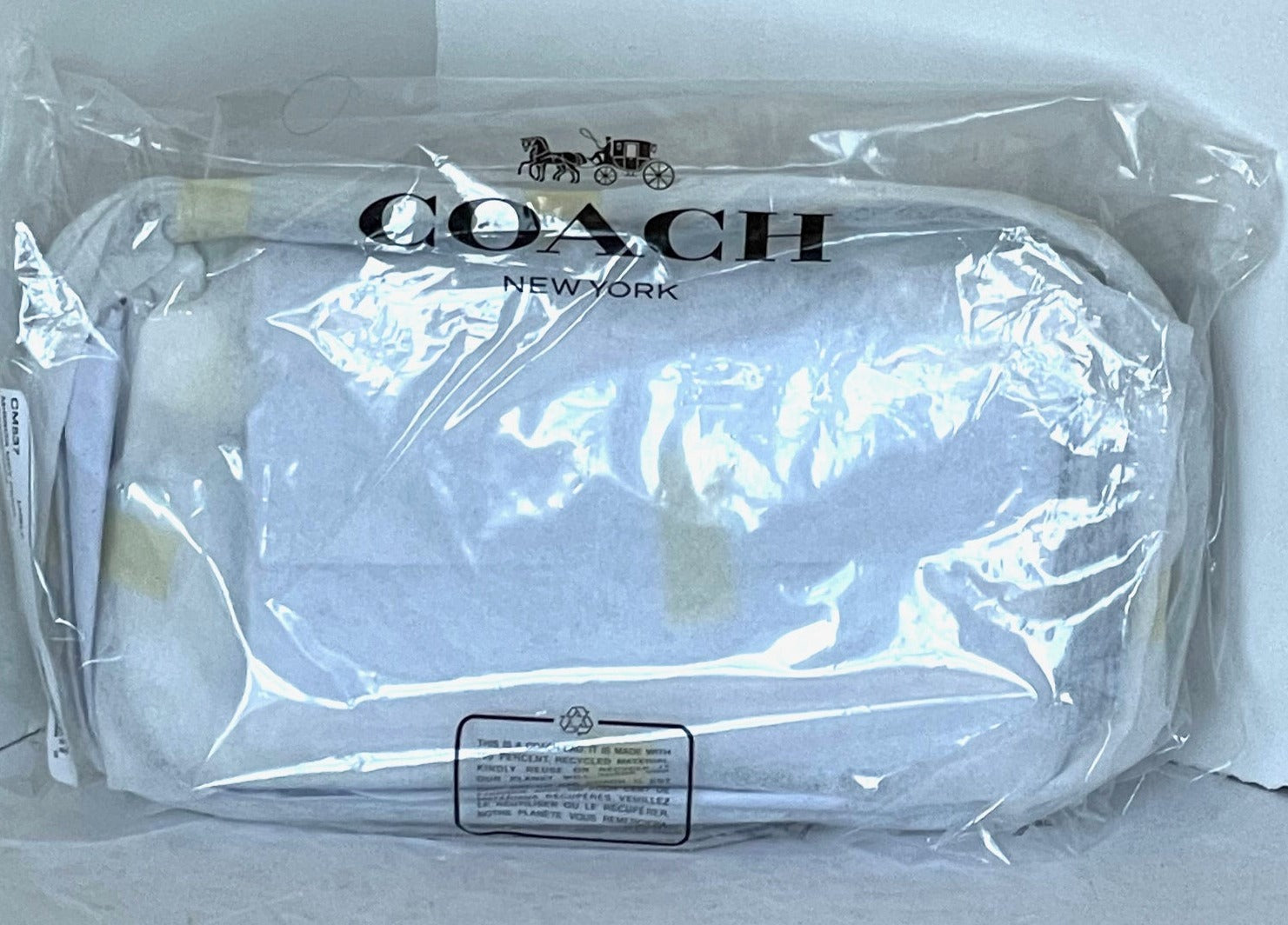 Coach Penn Shoulder Bag Y2K Silver Metallic CM537 Small
