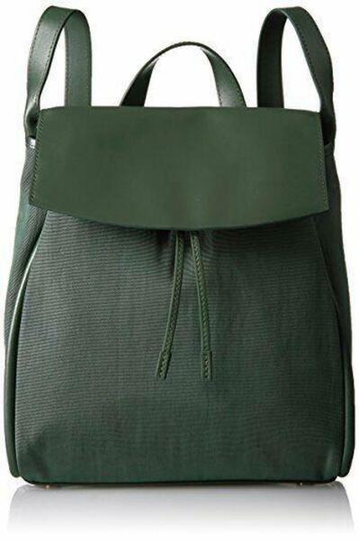 Skagen Ebba Backpack Green Nylon Leather Trim Drawstring  display picture 3