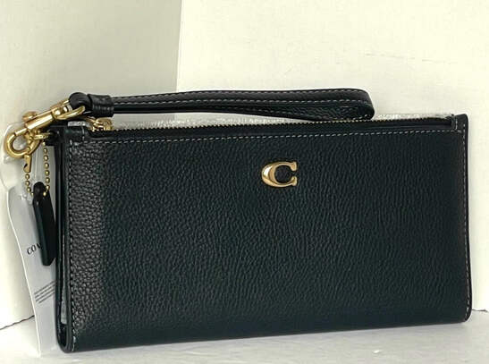 COACH コーチ ポーチ 2点セット ブラック レザー｜Yahoo!フリマ