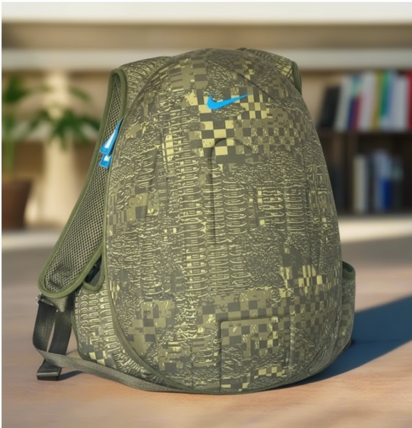 Diesel 1DR-POD Backpack Large Camo Military Green Nylon Laptop Bag