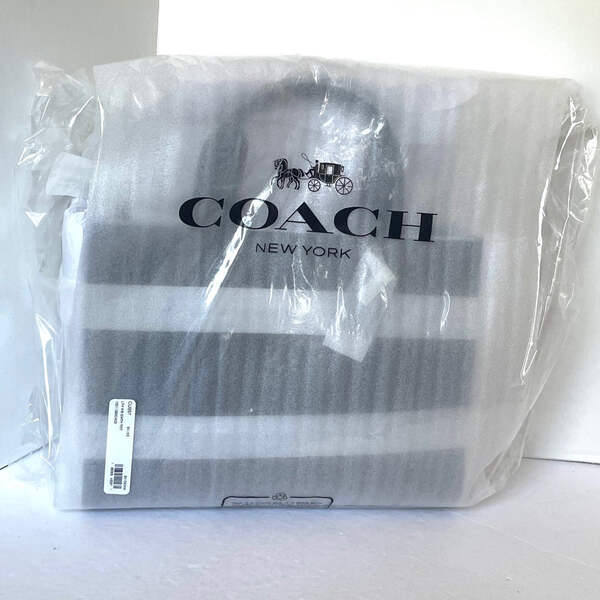 Coach Smith Tote Medium Blue Leather Crossbody Bag Cu997