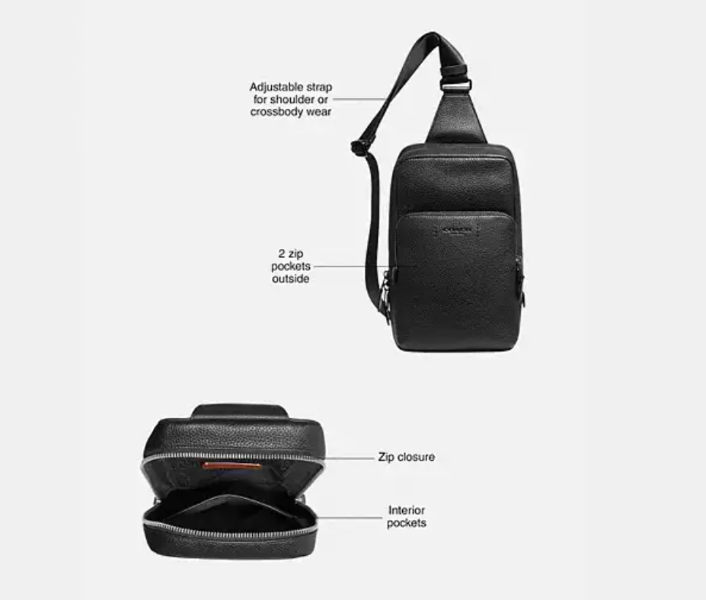 COACH コーチバッグ C5331 ブラック ゴッサム パックショルダーバッグ COACH コーチ C5331 ブラック ゴッサム パック ショルダー