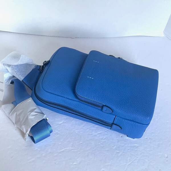 Coach Gotham Pack Sling Mens Blue Leather Small Backpack