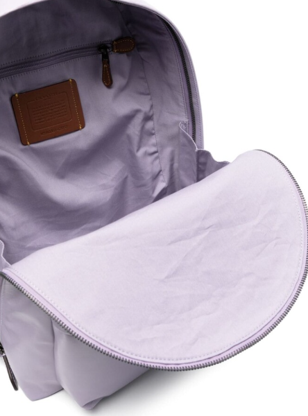 Coach Hall Soft Leather Laptop Backpack Large Purple