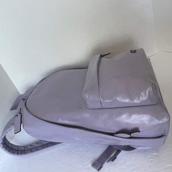 【現行・極美品】コーチ ホール バックパック レザー A4可 薄紫 CR757 Coach Hall Soft Leather Laptop Backpack Large Purple