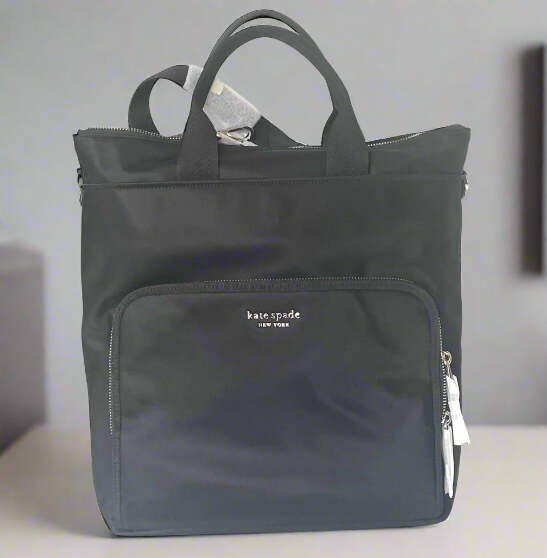 Kate Spade ブラックバックパック Kate Spade Sam Ksnyl Nylon Convertible Backpack Black Travel