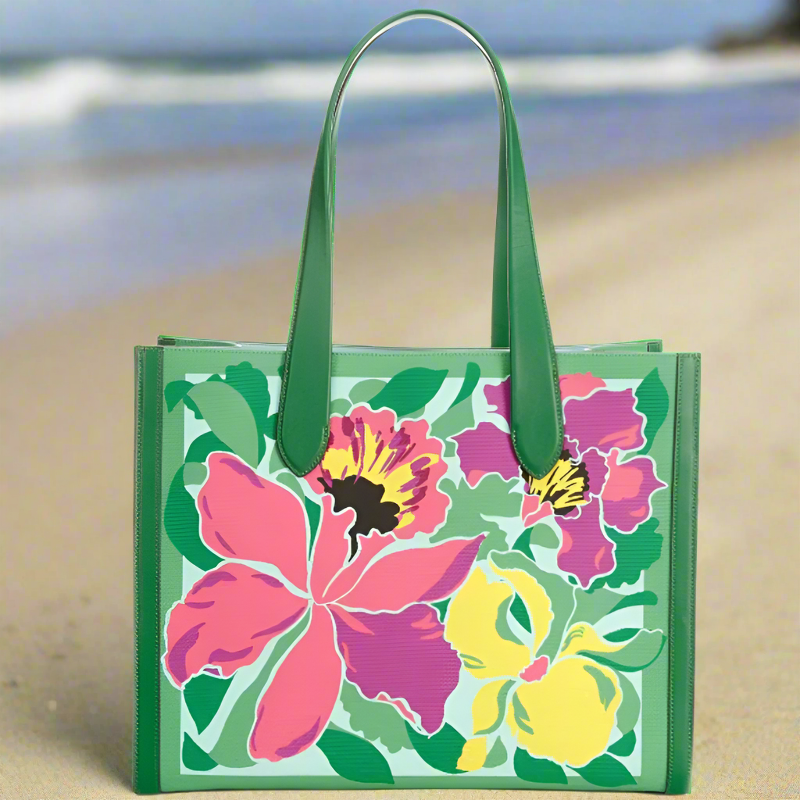 Kate Spade Large Manhattan Orchid Bloom Canvas Over The