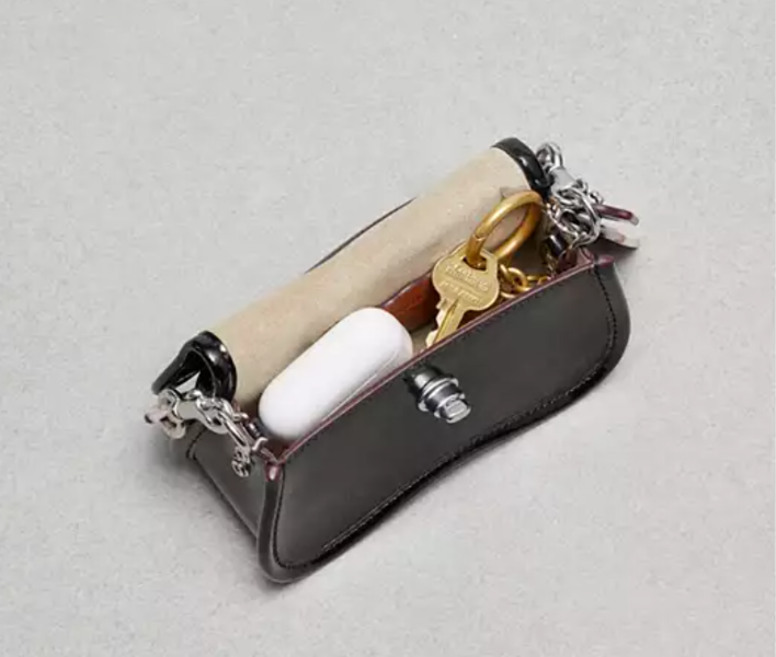Coach Mini Wavy Dinky Bag White Cloud Coachtopia Leather