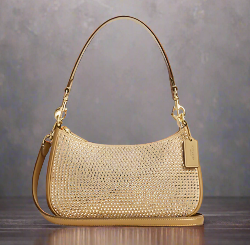 ★Coach★ terry shoulder bag CV937 SV/SV NWT COACH CV937 TERI SHOULDER BAG Crystal Silver | eBay