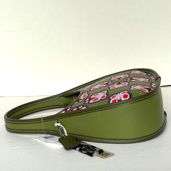 90’s OLD COACH SHOULDER BAG GREEN Extremely Rare Made In USA Old Coach 9085 Shoulder Bag Green