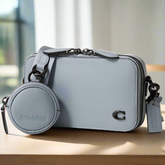 【新品】コーチ COACH ショルダーバッグCHARTER SLIM CC070 Coach Charter Slim Crossbody Bag CC070 Gray Pebbled Leather with