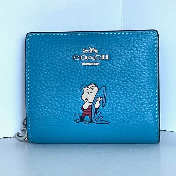 限定【COACH X PEANUTS】スナップ ウォレット・ライナス CBN91 COACH コーチ X PEANUTS CBN91 スナップ ウォレット ライナス