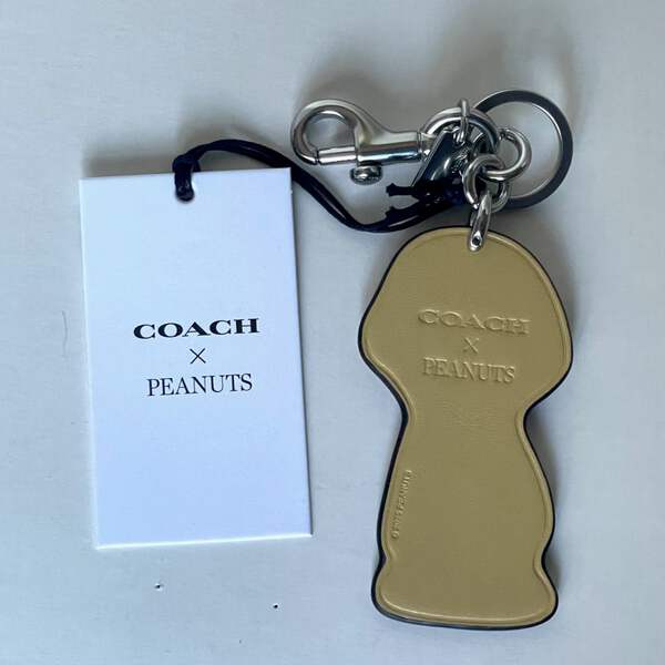 Coach x Peanuts 2025 Charlie Brown Leather Bag Charm