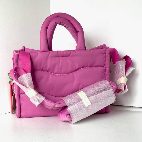 Coach Coachtopia Loop Mini Tote CT385 Pink Puffy Crossbody
