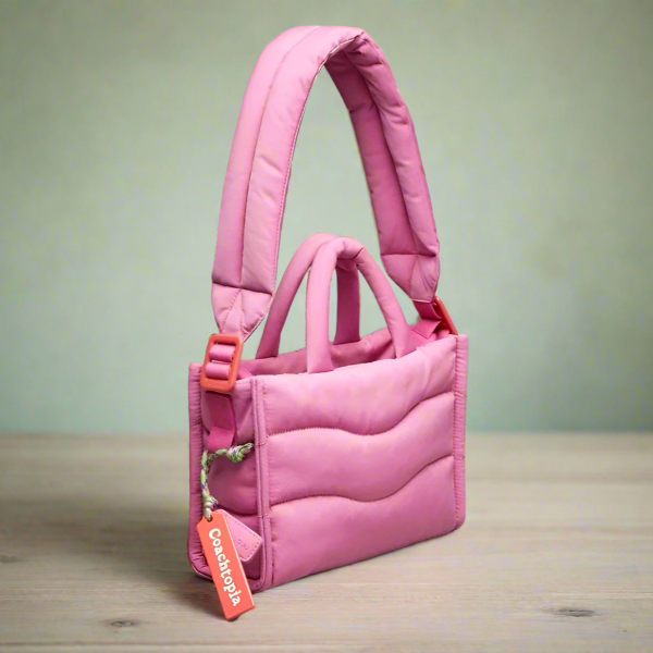 Coach Coachtopia Loop Mini Tote CT385 Pink Puffy Crossbody