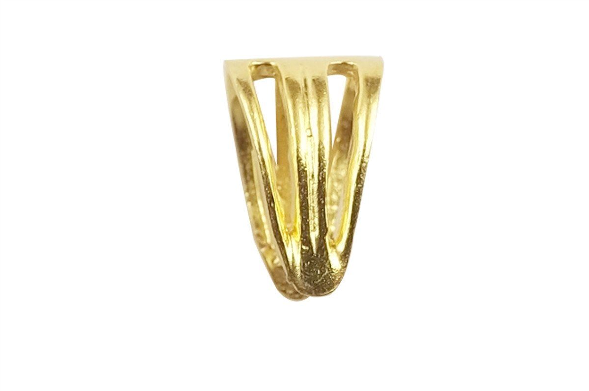 18K Gold Overlay Pendant Bail CG-303-14X4MM