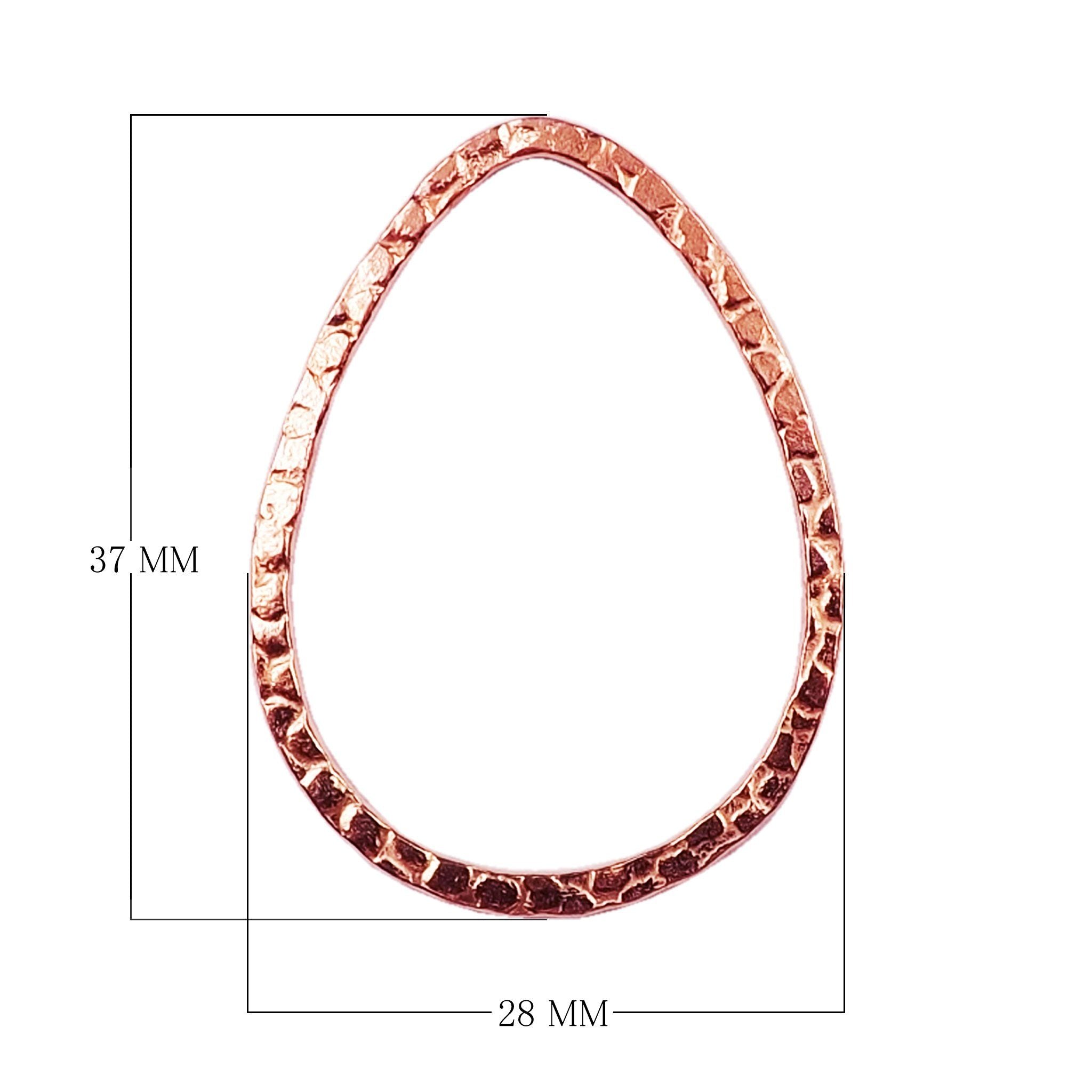 Rose Gold Overlay Chandelier Earring Finding FRG-211-37X28MM