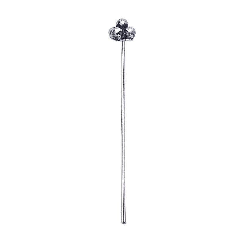 Silver Overlay 22 Gauge Head Pin with Granulated Tip HPSF-102-2/"