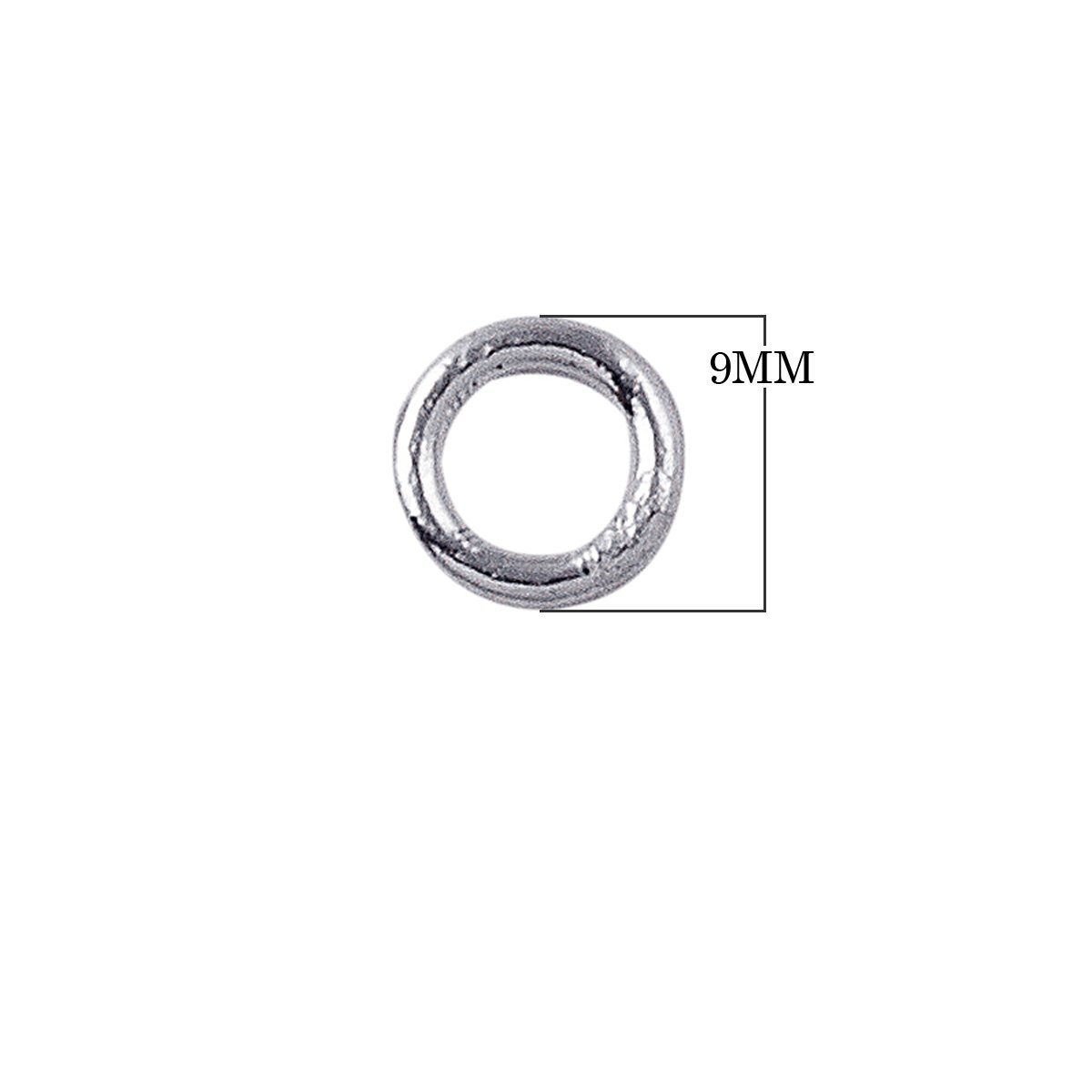 Silver Open Jumped Rings 15ga #212 100 ct 9mm