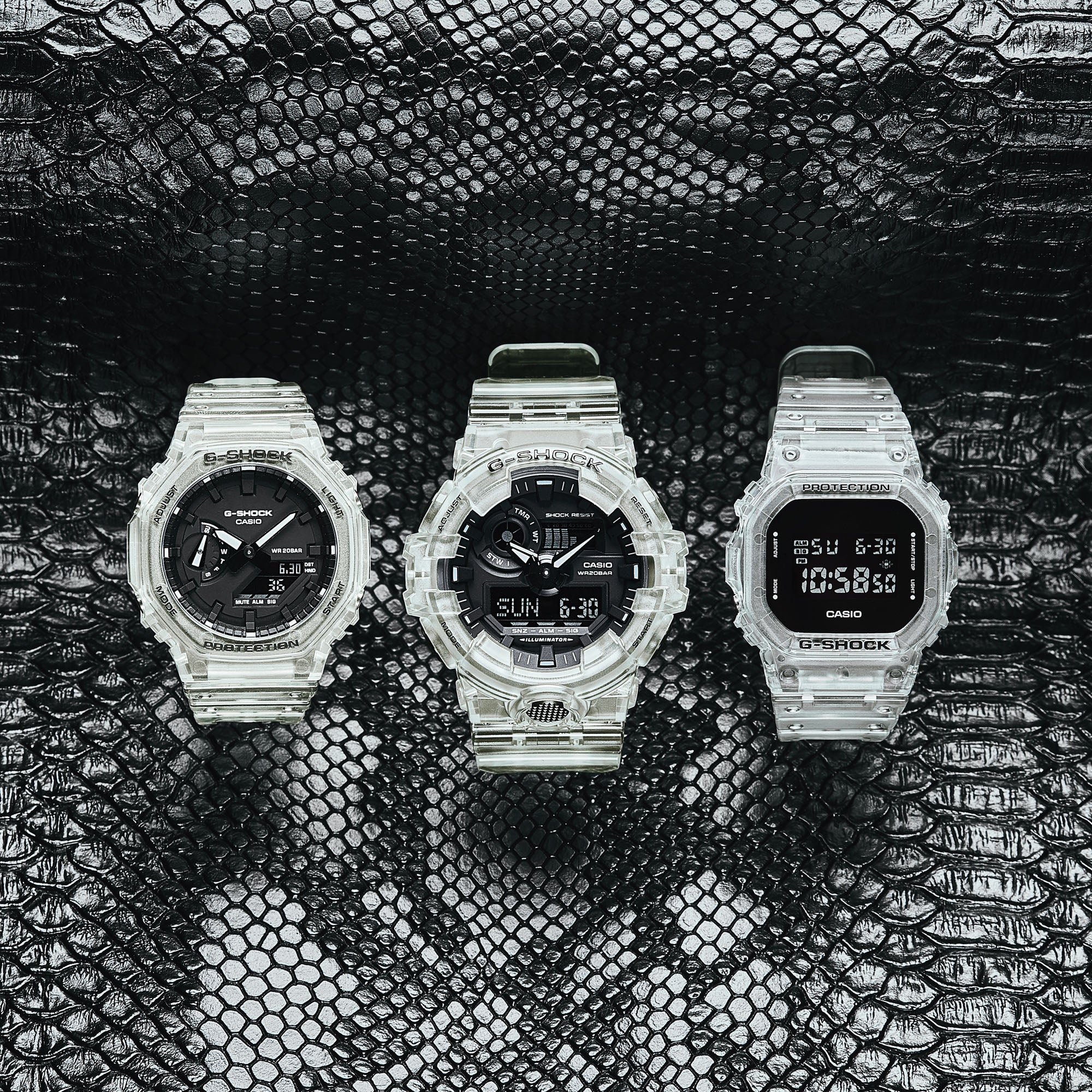 G shock dw5600 on sale transparent