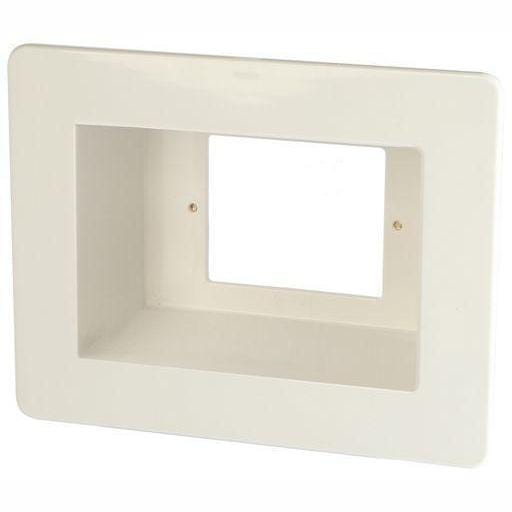 Details About Recessed Power Point Wall Box Plate Gpo Behind Tv Av Rps02