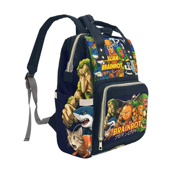 Italian Brainrot Tralalelo Chimpanzini Backpack | eBay