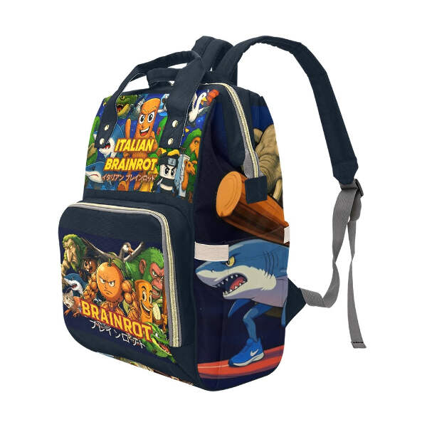 Italian Brainrot Tralalelo Chimpanzini Backpack | eBay