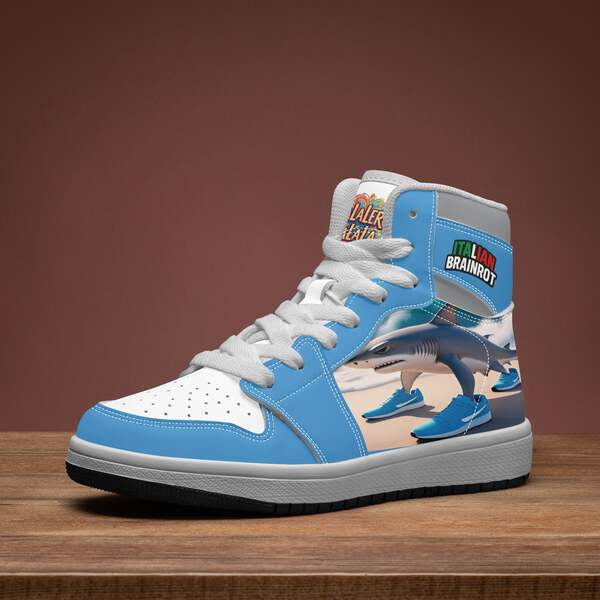 Kids Italian Brainrot Tralalero Tralala High-top Shoes | eBay