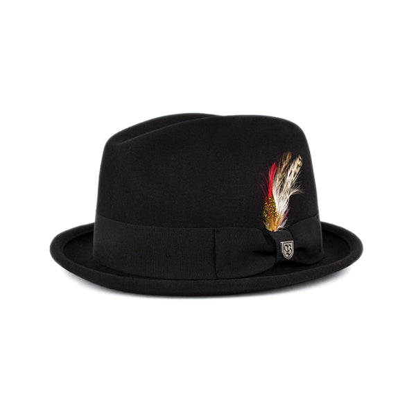 brixton gain fedora black
